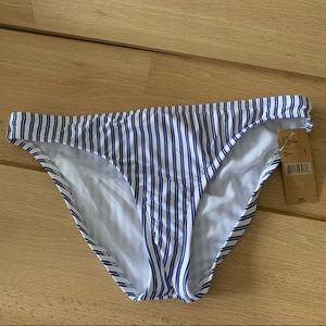 Cremieux blue/white stripe hipster bikini bottoms